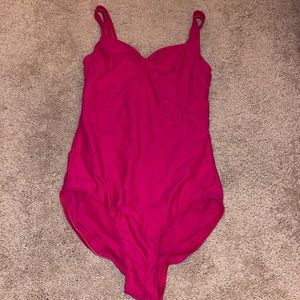 SOLD. Wear Moi Fushia Leotard